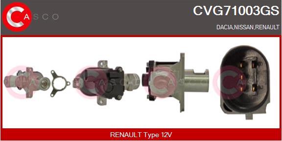Casco CVG71003GS - Valvola ricircolo gas scarico-EGR www.autoricambit.com