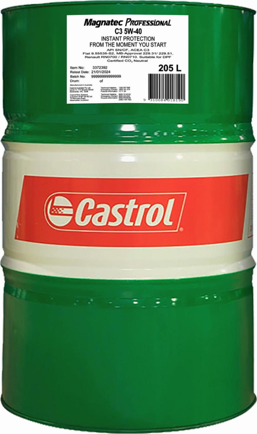 Castrol 3372392 - Olio motore www.autoricambit.com