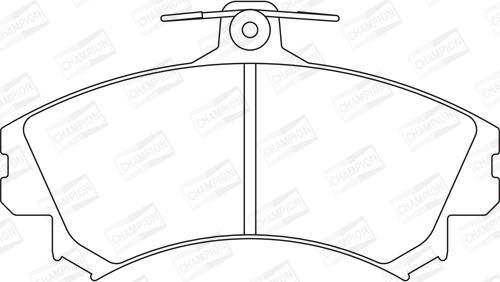 Champion 571940CH - Kit pastiglie freno, Freno a disco www.autoricambit.com