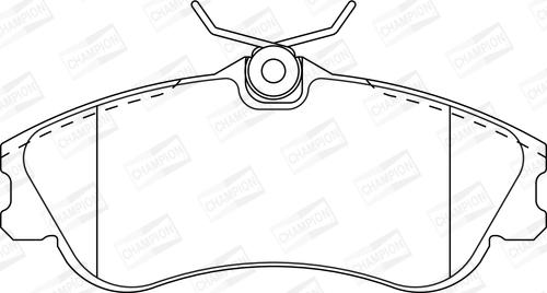 Champion 571966CH - Kit pastiglie freno, Freno a disco www.autoricambit.com