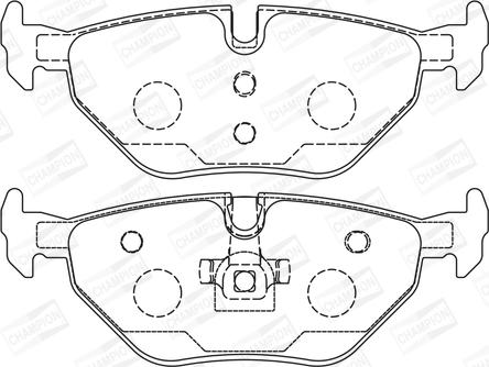 Champion 571960CH - Kit pastiglie freno, Freno a disco www.autoricambit.com