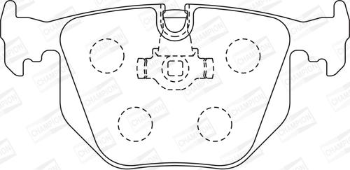 Champion 571918CH - Kit pastiglie freno, Freno a disco www.autoricambit.com