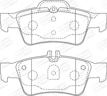Champion 571989CH - Kit pastiglie freno, Freno a disco www.autoricambit.com