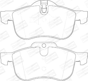 Champion 571980CH - Kit pastiglie freno, Freno a disco www.autoricambit.com