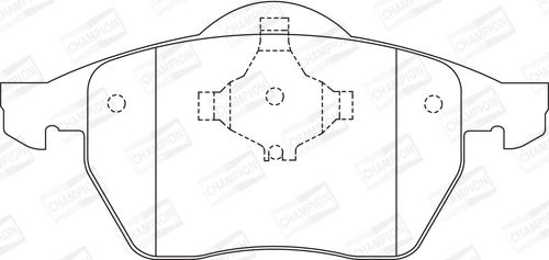 Champion 571921CH - Kit pastiglie freno, Freno a disco www.autoricambit.com