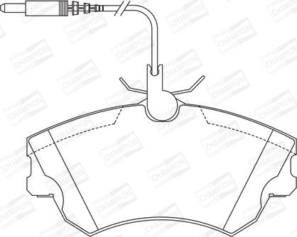 Champion 571922CH - Kit pastiglie freno, Freno a disco www.autoricambit.com