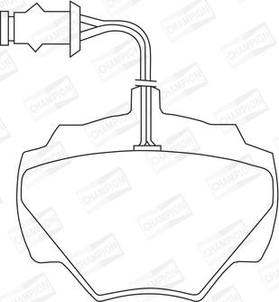 Champion 571440CH - Kit pastiglie freno, Freno a disco www.autoricambit.com