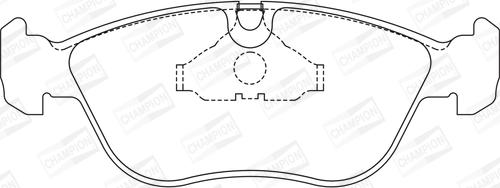 Champion 571457CH - Kit pastiglie freno, Freno a disco www.autoricambit.com