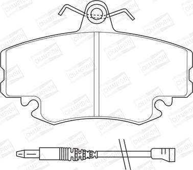 CHAMPION 571526CH - Kit pastiglie freno, Freno a disco www.autoricambit.com