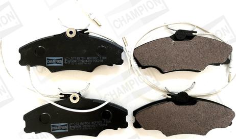 Champion 571897CH - Kit pastiglie freno, Freno a disco www.autoricambit.com