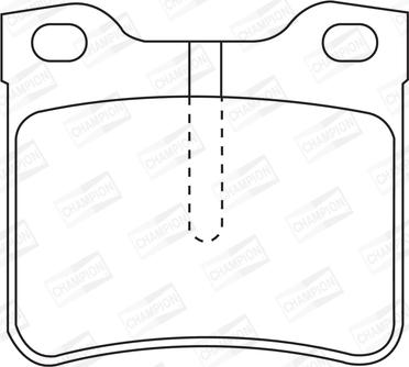 Champion 571845CH - Kit pastiglie freno, Freno a disco www.autoricambit.com