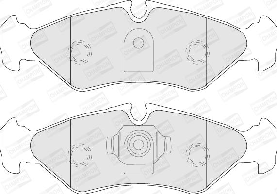 Champion 571846CH - Kit pastiglie freno, Freno a disco www.autoricambit.com