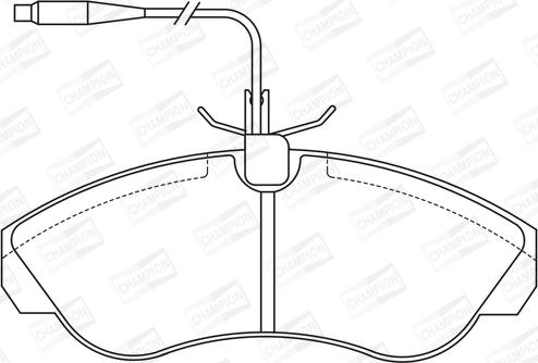 Champion 571840CH - Kit pastiglie freno, Freno a disco www.autoricambit.com