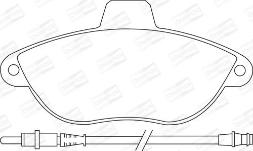 Champion 571843CH - Kit pastiglie freno, Freno a disco www.autoricambit.com