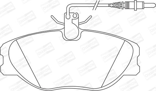 Champion 571838CH - Kit pastiglie freno, Freno a disco www.autoricambit.com