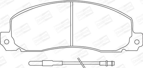 Champion 571306CH - Kit pastiglie freno, Freno a disco www.autoricambit.com