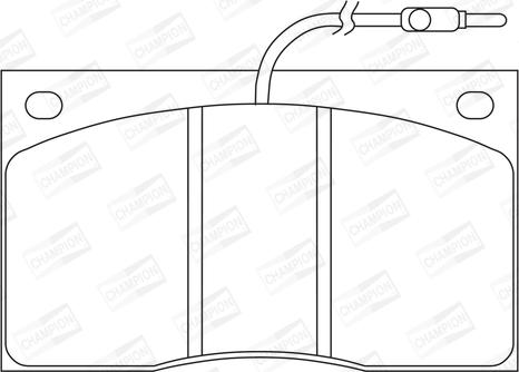 Champion 571321CH - Kit pastiglie freno, Freno a disco www.autoricambit.com