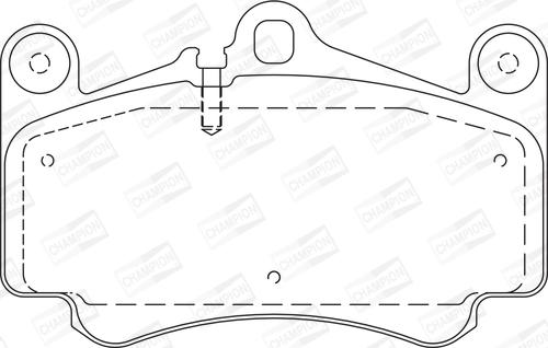 Champion 573645CH - Kit pastiglie freno, Freno a disco www.autoricambit.com