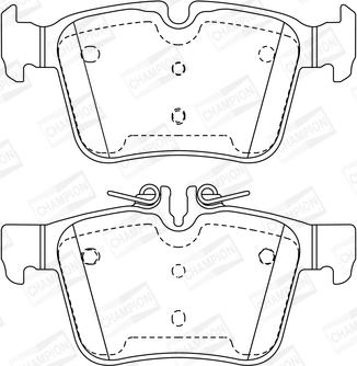 Champion 573609CH - Kit pastiglie freno, Freno a disco www.autoricambit.com