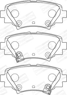 Champion 573614CH - Kit pastiglie freno, Freno a disco www.autoricambit.com