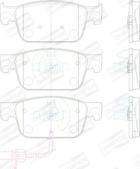 Champion 573675CH - Kit pastiglie freno, Freno a disco www.autoricambit.com