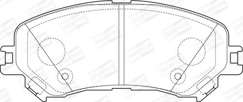 Champion 573673CH - Kit pastiglie freno, Freno a disco www.autoricambit.com