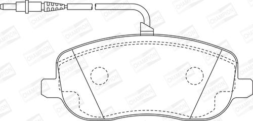 Champion 573096CH - Kit pastiglie freno, Freno a disco www.autoricambit.com