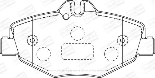 Champion 573091CH - Kit pastiglie freno, Freno a disco www.autoricambit.com