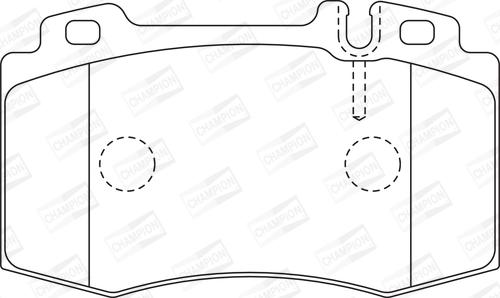 Champion 573092CH - Kit pastiglie freno, Freno a disco www.autoricambit.com