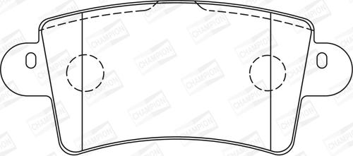 Champion 573055CH - Kit pastiglie freno, Freno a disco www.autoricambit.com