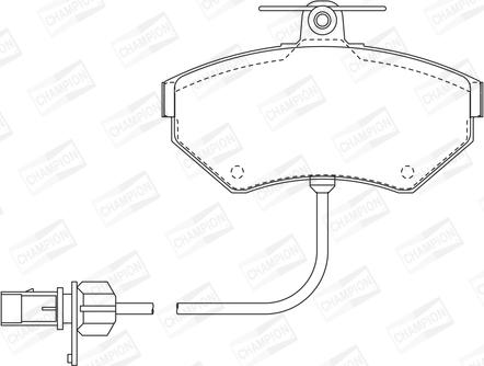 Champion 573006CH - Kit pastiglie freno, Freno a disco www.autoricambit.com