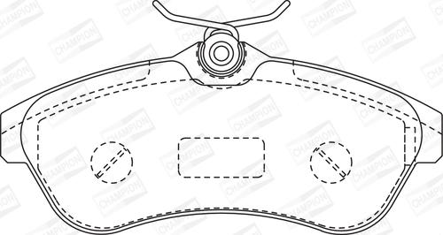 Champion 573084CH - Kit pastiglie freno, Freno a disco www.autoricambit.com