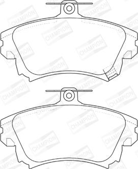 Champion 573039CH - Kit pastiglie freno, Freno a disco www.autoricambit.com