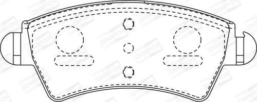 Champion 573036CH - Kit pastiglie freno, Freno a disco www.autoricambit.com