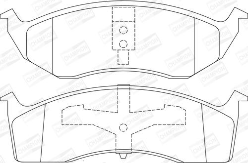 Champion 573072CH - Kit pastiglie freno, Freno a disco www.autoricambit.com