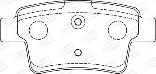 Champion 573194CH - Kit pastiglie freno, Freno a disco www.autoricambit.com