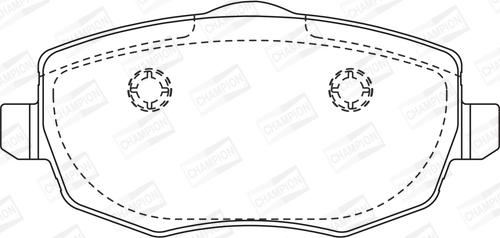 Champion 573144CH - Kit pastiglie freno, Freno a disco www.autoricambit.com