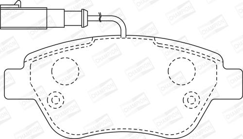 CHAMPION 573164CH - Kit pastiglie freno, Freno a disco www.autoricambit.com