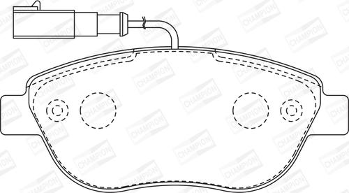 CHAMPION 573165CH - Kit pastiglie freno, Freno a disco www.autoricambit.com