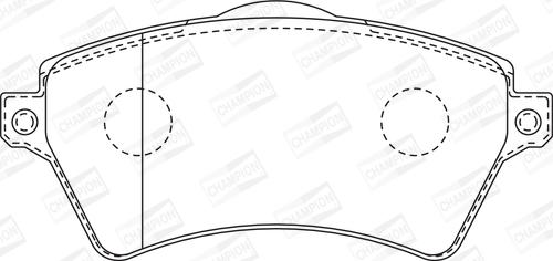 Champion 573102CH - Kit pastiglie freno, Freno a disco www.autoricambit.com