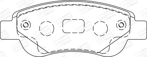 Champion 573135CH - Kit pastiglie freno, Freno a disco www.autoricambit.com