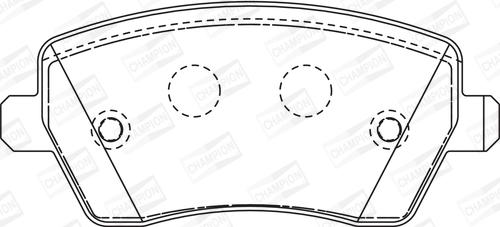 CHAMPION 573125CH - Kit pastiglie freno, Freno a disco www.autoricambit.com