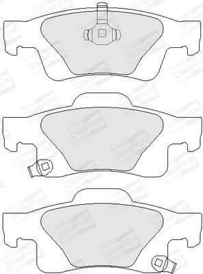 Champion 573860CH - Kit pastiglie freno, Freno a disco www.autoricambit.com