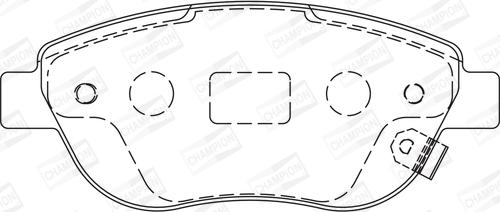 Champion 573308CH - Kit pastiglie freno, Freno a disco www.autoricambit.com