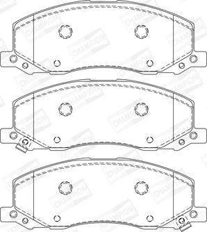 Champion 573326CH - Kit pastiglie freno, Freno a disco www.autoricambit.com