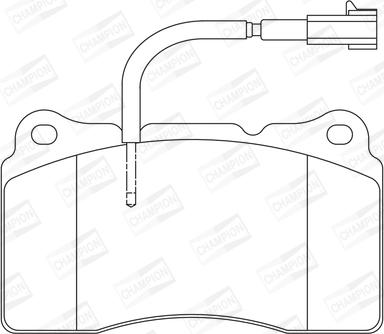 Champion 573322CH - Kit pastiglie freno, Freno a disco www.autoricambit.com