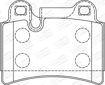 Champion 573297CH - Kit pastiglie freno, Freno a disco www.autoricambit.com