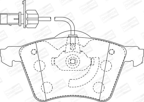 Champion 573206CH - Kit pastiglie freno, Freno a disco www.autoricambit.com