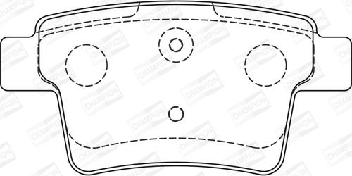 Champion 573218CH - Kit pastiglie freno, Freno a disco www.autoricambit.com