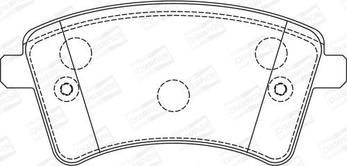 Champion 573284CH - Kit pastiglie freno, Freno a disco www.autoricambit.com